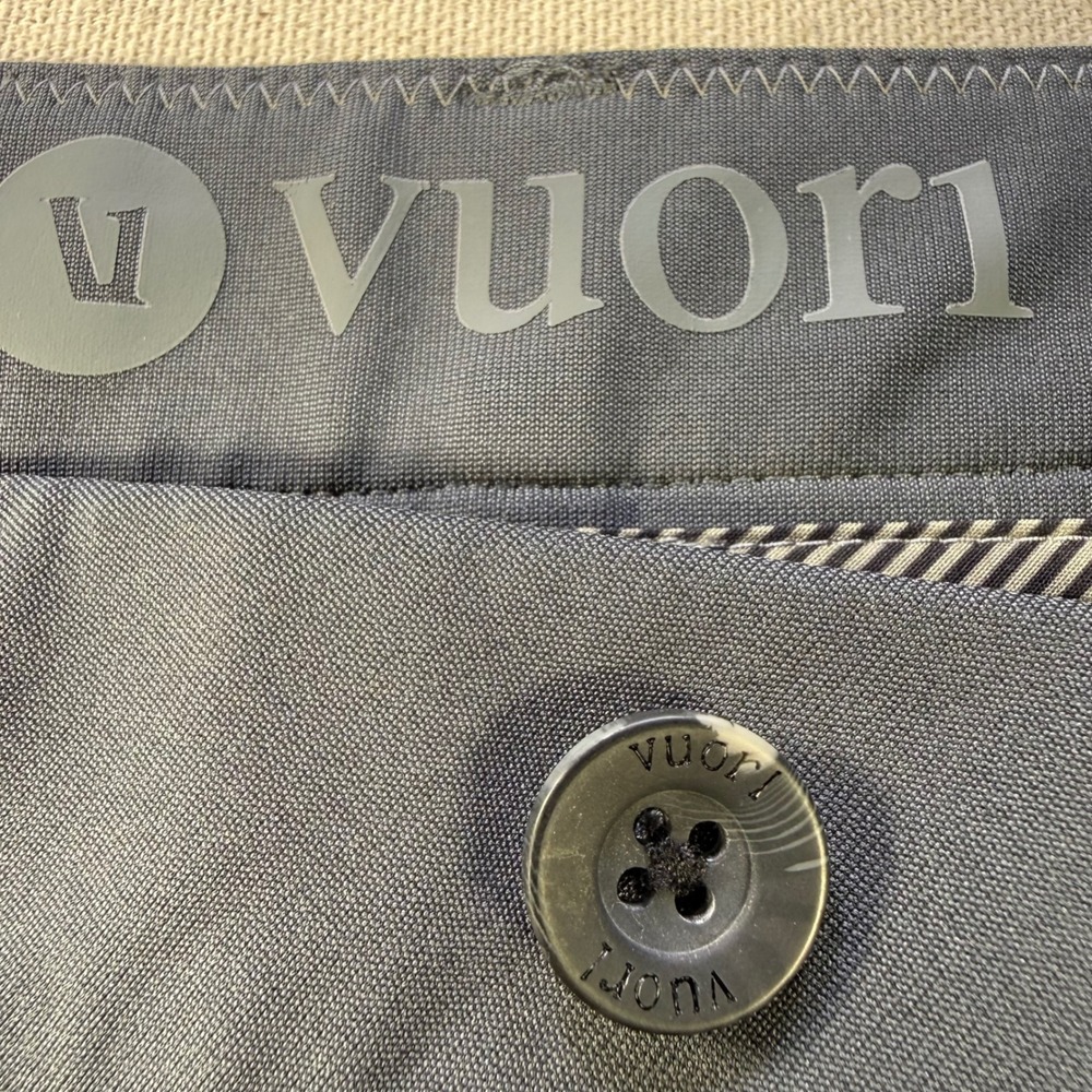 Vuori Mens 38 Meta Pant  Grey Technical Chino Performance Trousers Classic Nice - Picture 14 of 16